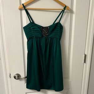 BCBGMaxAzria Vintage Emerald Green Dress